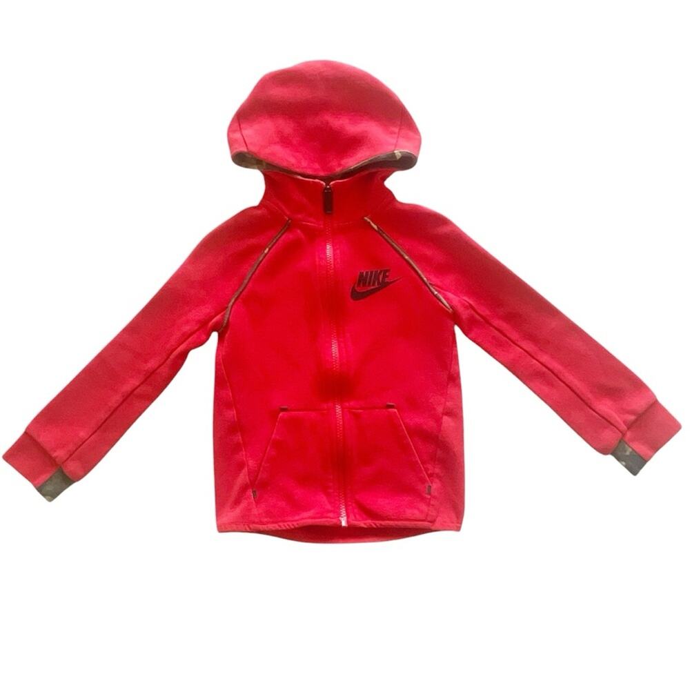 Nike Toddler Boys Red Zip Up Hoodie Size 4/XS